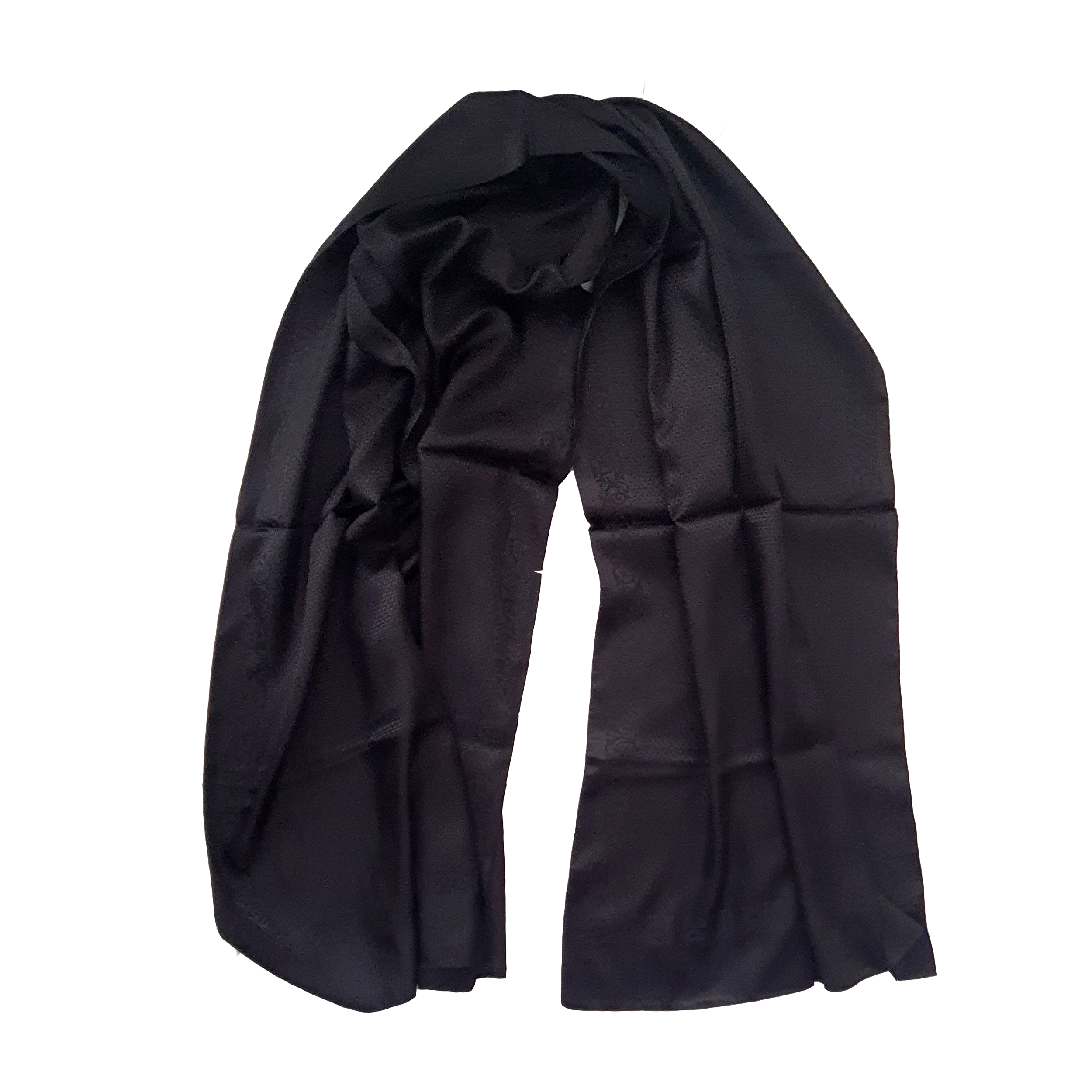 شال مشکی ساتن